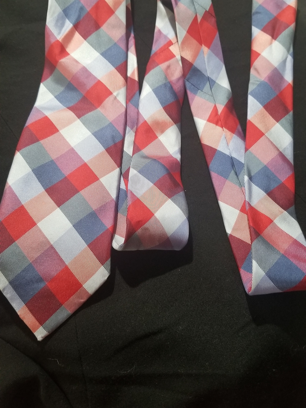 Tommy Hilfiger - Classic Red & Blue Check Men's Womens Tie -